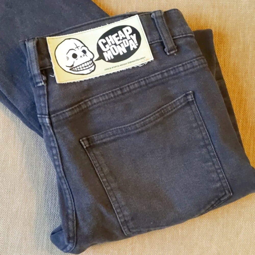 Cheap Monday Swedish unisex jeans (Black)